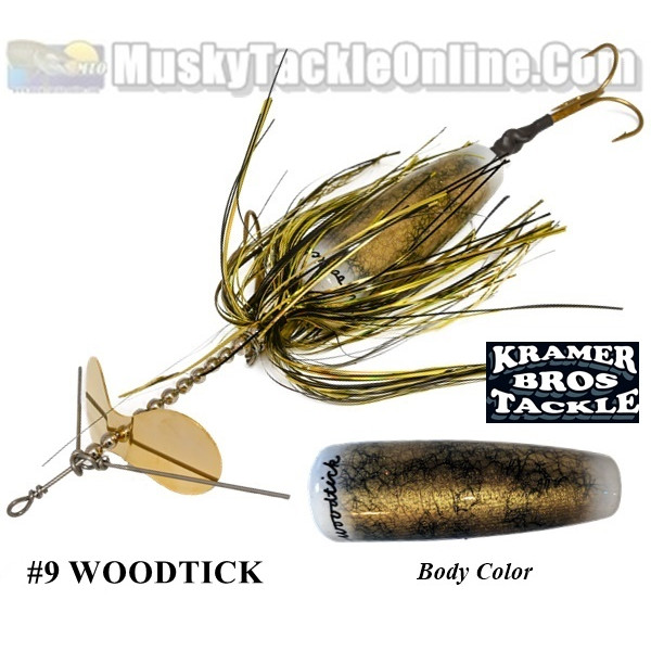 Kramer Bros Tackle #9 Woodtick - Musky Tackle Online